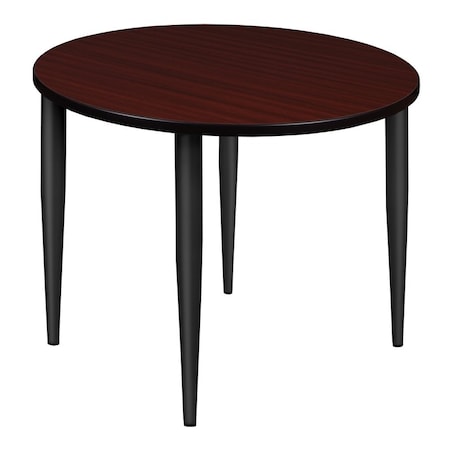 Regency Kahlo Square & Round Tables, 42 W, 42 L, 29 H, Wood, Metal Top, Mahogany TPL42RNDMHBK